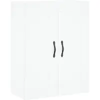 vidaXL Hoge kast 69,5x34x180 cm bewerkt hout wit