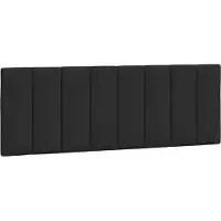 vidaXL Hoofdbordkussen "Hanko" 120 cm fluweel zwart