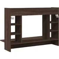 vidaXL Wandbureau 105x48x75 cm bewerkt hout bruin eikenkleurig