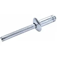 Goebel - 250 x Constructie blindklinknagels (Ø x L) 6,4 x 9 mm - Staal verzinkt / Staal verzinkt - Platbolkop - H-LOCK - 7620064900 - Popnagel