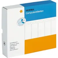Herma Computeretiketten doorlopend, 81,28 x 35,7 mm, 4-baans, wit, permanent hechtend