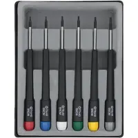 Donau Elektronik Schroevendraaierset Elektronica en fijnmechanica 6-delig Binnen-zesrond (TX)
