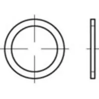 Toolcraft TO-5454462 Afdichtring 26 mm DIN 7603 Koper 100 stuk(s)