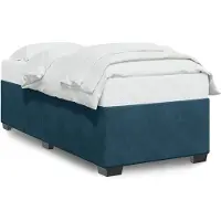 vidaXL Bedframe fluweel blauw 90x190 cm