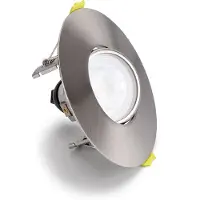 Integral LED Evofire Maxi 110 - inbouwspot - Ø 110 mm, Ø 70-100 mm inbouwmaat - satijn nikkel