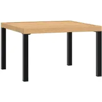 vidaXL Tuintafel 65x65x40 cm aluminium zwart
