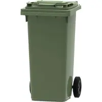 Pestan Kunststof Rolcontainer Afvalcontainer Mini-container 120 Liter Groen