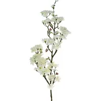 Viana Kersentak witte kunstveerdecoratie decoratieve tak 110cm