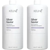 Keune Care Silver Savior Shampoo 1000 ml & Conditioner 1000 ml