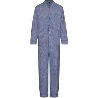 Robson - Pyjama - Geweven Katoen - Blauw - Doorknoop - Maat 66