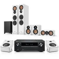 Teufel ULTIMA 40 Surround + DENON X3800H voor Dolby Atmos Home cinema Wit