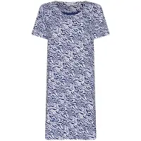 Pastunette - Nachthemd - Midnight Animal - Bamboe - Blauw/Wit - Maat 44