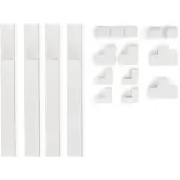 Hama 00221017 Kabelgoot (l x b x h) 100 cm x 24 mm x 14 mm Wit 4 stuk(s)