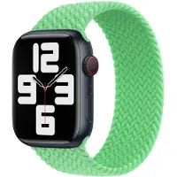 Apple Gevlochten solobandje voor de Watch | 44/45/46/49 mm - Maat 8 - Bright Green