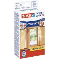 TESA INSECT STOP H&L Fly Screen Premium for Doors - hor voor deur met klittenband, verwijderbaar, wit - 120 x 250 cm