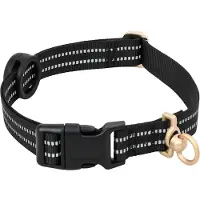 vidaXL Hondentuigje met riem en halsband verstelbaar L zwart