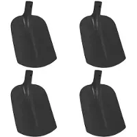 vidaXL Schep Hoofd 4 st Zwart 34,5 x 24 cm Gepoedercoat staal
