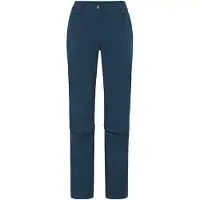 Vaude - Women's Farley Stretch Zip Off Capri Pants - Trekkingbroek 42 - Regular, blauw