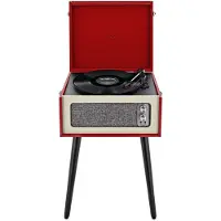 AVCOM Standing Turntable with Bluetooth Red