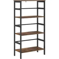vidaXL Boekenplank 3-laags 40 x 29.5 x 115 cm Bewerkt hout Rook Eiken