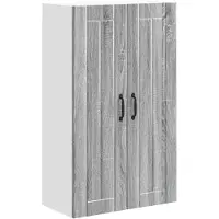 vidaXL Wandkast LUCCA Grijs sonoma 60 x 31 x 100 cm Bewerkt hout
