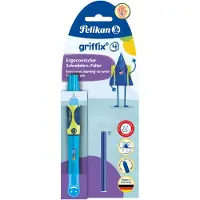 Pelikan vulpen griffix Neon Fresh Blue linkshandig
