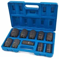 HBM krachtdoppenset grote maten 1/2 inch, 10-delig