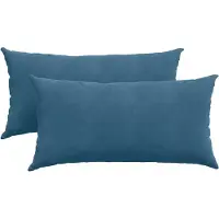 vidaXL Zitkussens 2 pcs Blauw 80 x 40 cm Corduroy stof