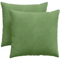 vidaXL Zitkussens 2 pcs Lichtgroen 45 x 45 cm Corduroy stof