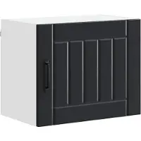 vidaXL Wandkast LUCCA Zwart 50 x 31 x 40 cm Bewerkt hout