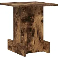 vidaXL Bijzettafel Rook Eiken 35,5 x 35 x 40 cm Bewerkt hout