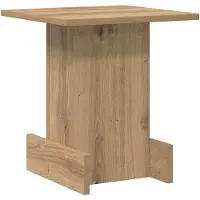 vidaXL Bijzettafel Artisan Eiken 35,5 x 35 x 40 cm Bewerkt hout