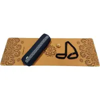 Samarali Marineblauwe Yin Yoga Set Sun - Kurk Mat, Bolster & Massagebal - Eco-vriendelijk en Natuurlijk