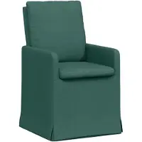 vidaXL Eetstoelen 2 st Stof Donkergroen 57 x 67 x 98 cm