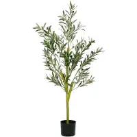 vidaXL Kunstolijfboom 450 blaadjes 120 cm groen