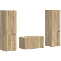 vidaXL Tv-meubelset 5 st Sonoma Eik Bewerkt hout