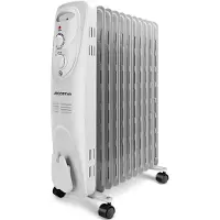 Aigostar Pangpang – Olieradiator - Elektrische kachel - 2300W Heater - Oliegevulde radiator - Timer - 3 Standen - Wit