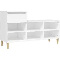 vidaXL Schoenenkast 102x36x60 cm bewerkt hout wit