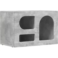 vidaXL TV Kast ELST 60 x 35 x 40 cm Beton Grijs Bewerkt hout