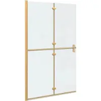 vidaXL Inloopdouche wand Goud 120 x 6,5 x 190 cm