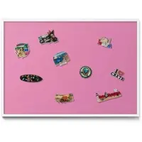 Tulup Magneetbord met Witte Frame - Roze Magneetbord in Stijlvolle Kleuren - 100 cm x 70 cm - Roze kleur - Memobord Magnetisch - Magnetisch Bord Rechthoekig - Magnetisch Bord voor aan de Wand