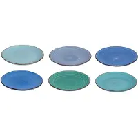Cookinglife Ontbijtborden / Dessertborden Delice Blauw ø 19 cm - 6 stuks