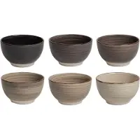 Cookinglife Soepkommen / kommen Delice Grijs ø 14 cm - 6 stuks