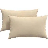 vidaXL Zitkussens 2 pcs Crème 50 x 30 cm Stof