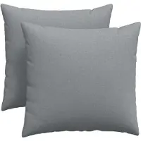 vidaXL Zitkussens 2 st Stof Lichtgrijs 45 x 45 cm