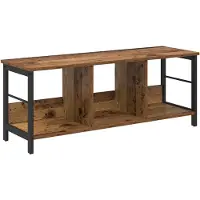 vidaXL Boekenplank 3-laags 82 x 32 x 144.5 cm Bewerkt hout Oud Hout