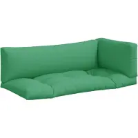 vidaXL Palletkussens 3 st stof groen