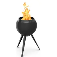 Höfats Vuurschaal Moon 45 All Black With High Stand