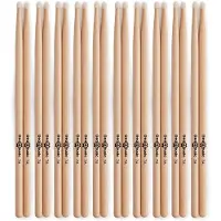 Gear4Music 7A Nylon Tip Maple Drumsticks 10 Pack