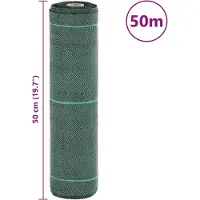 vidaXL Onkruidmembraan Groen 0,5x50 m PP